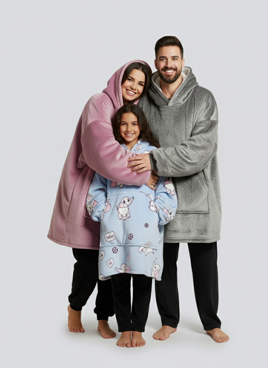 Oversized Hoodie Blanket Family Bundle