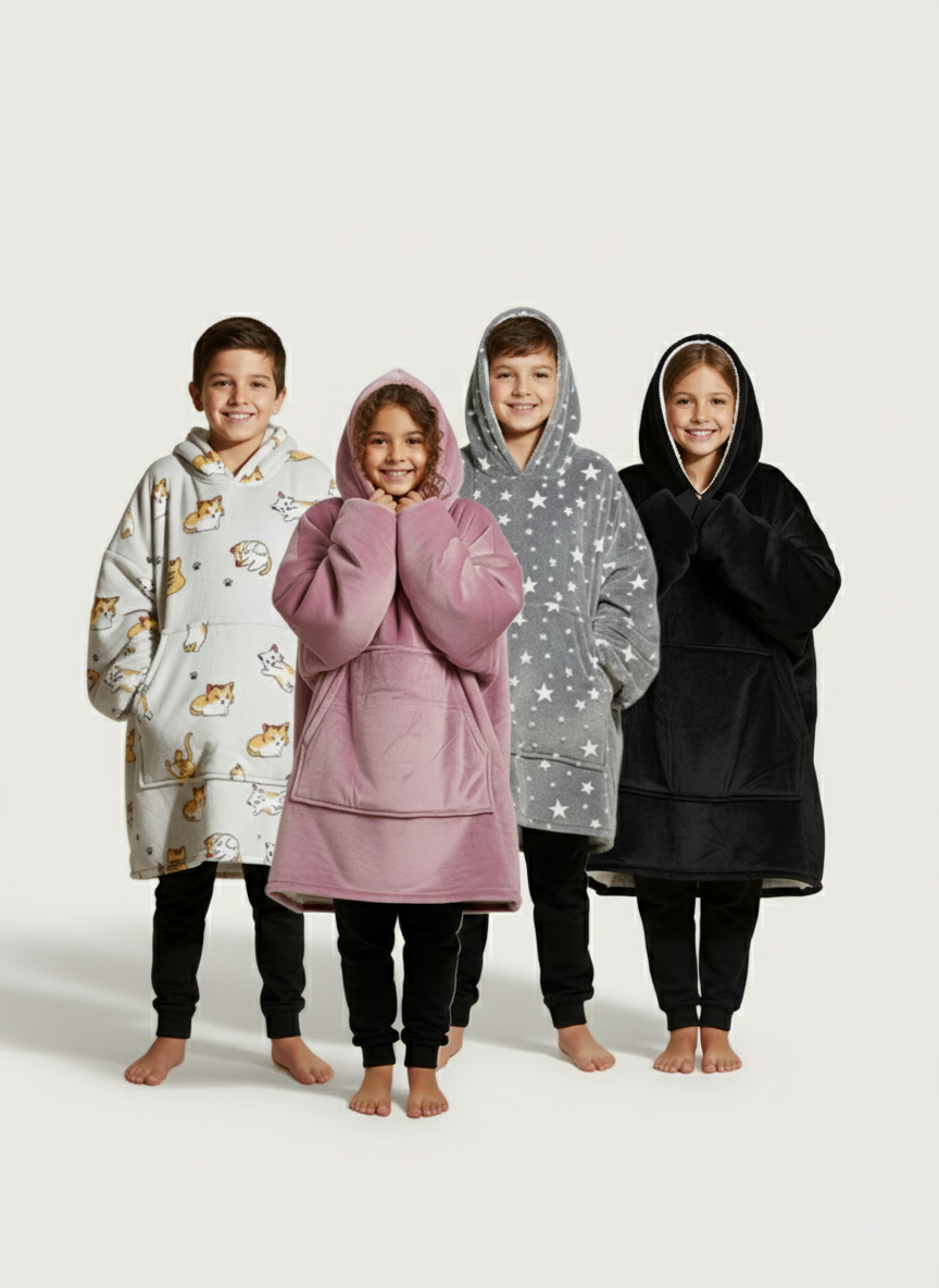 Kids Oversized Hoodie Blanket