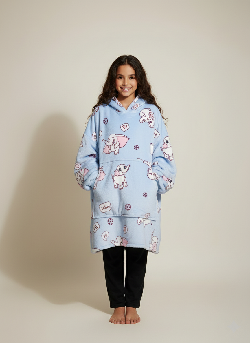 Kids Oversized Hoodie Blanket